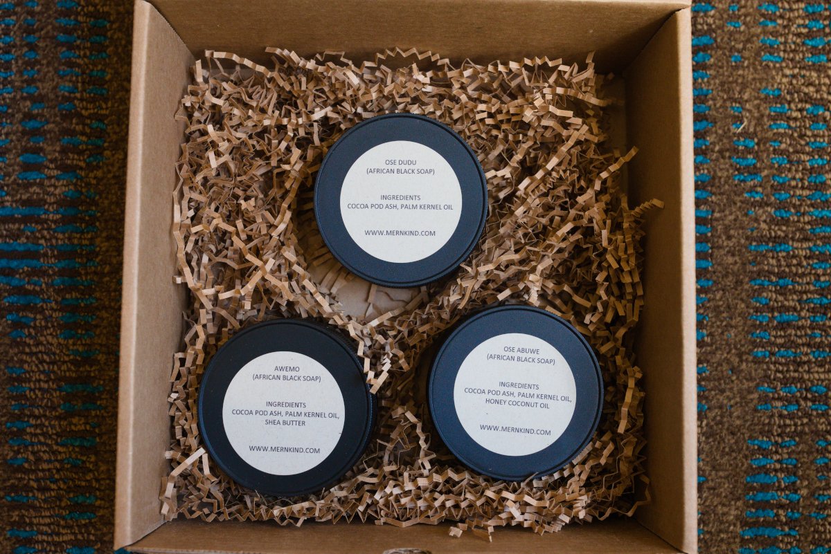 Ose Meta Premium African Black Soap - Gift Set