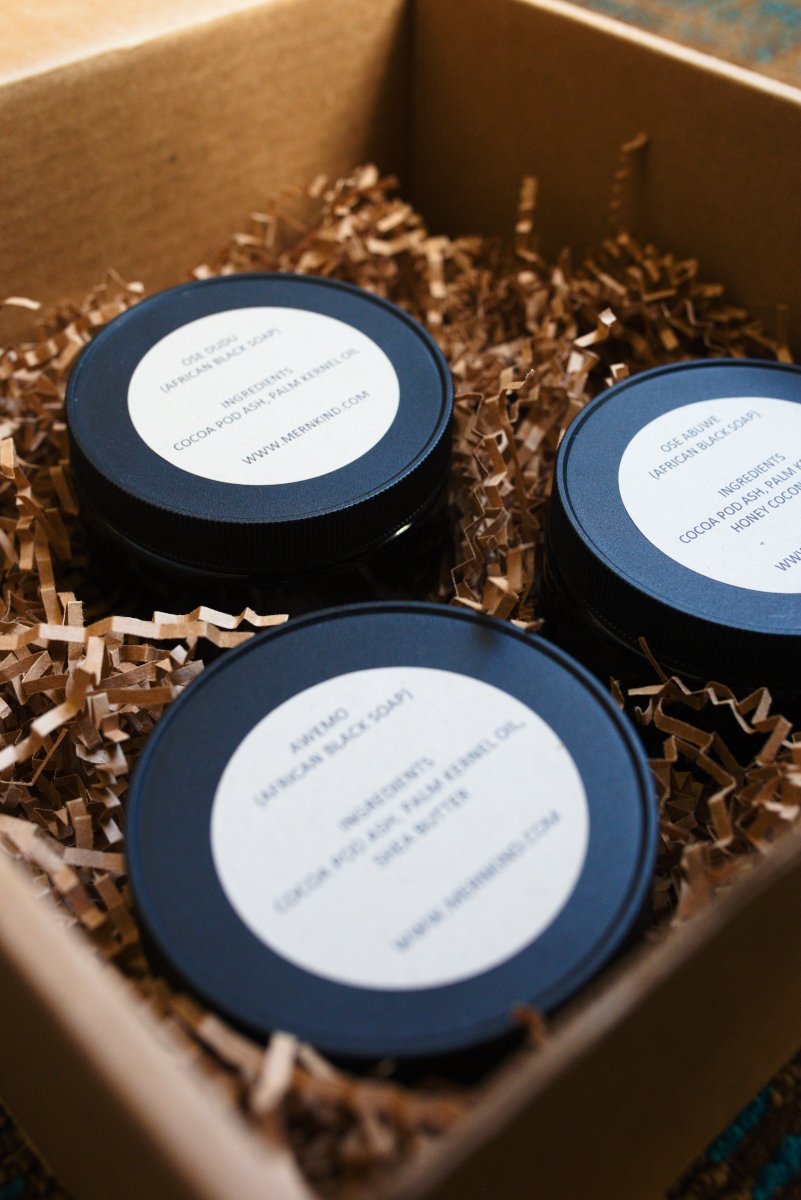 Ose Meta Premium African Black Soap - Gift Set
