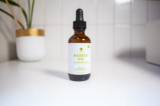 100% Pure Baobab Oil - Cold Pressed, Organic, and Unrefined for Healthy Skin and Hair