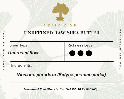 Unrefined Raw African Shea Butter for Skin, Hair, and Well-being