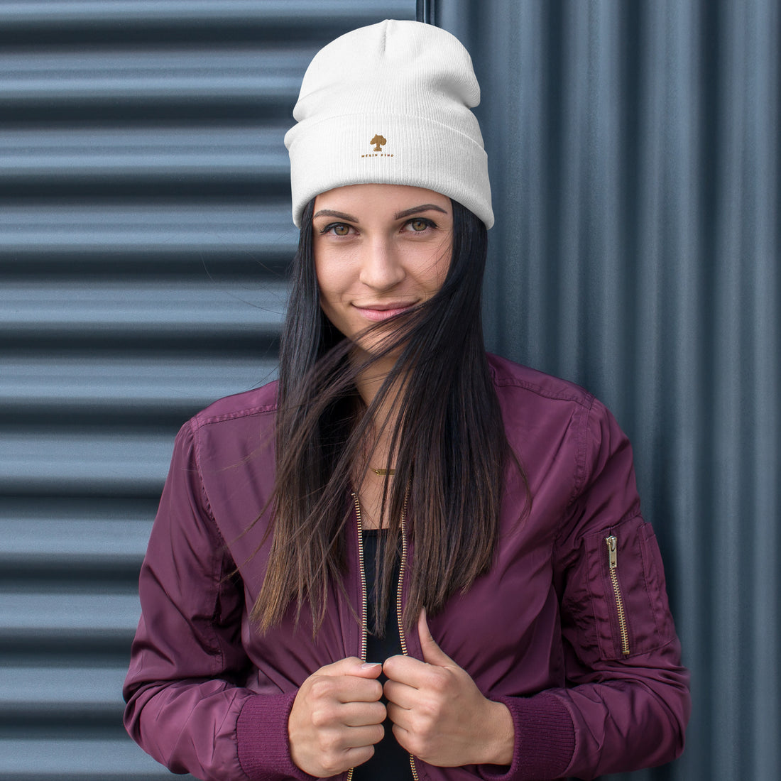 Embroidered Beanie (LOGO PRINTS LARGER ON HAT)