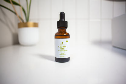 100% Pure Baobab Oil - Cold Pressed, Organic, and Unrefined for Healthy Skin and Hair
