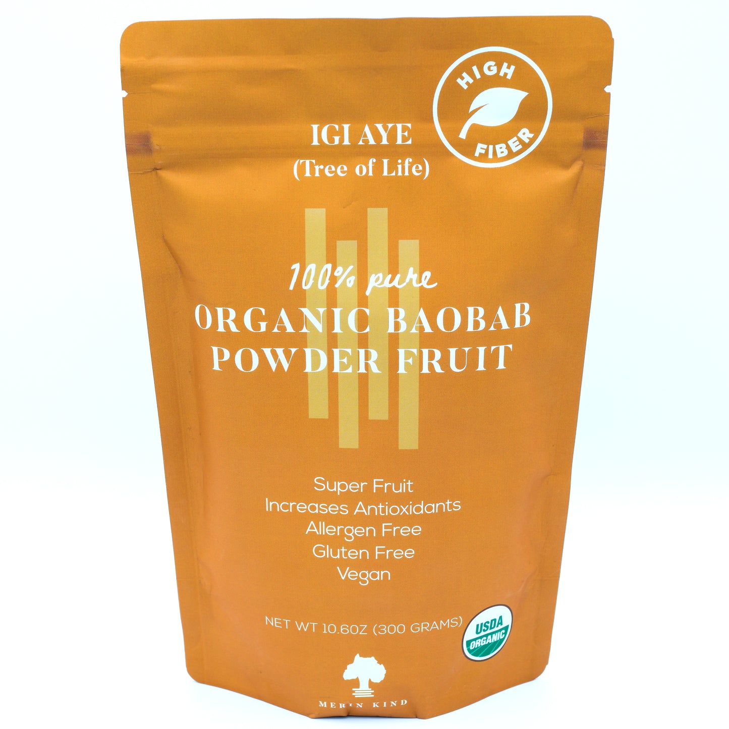 Organic Baobab Powder for Digestive Health - High in Fiber and Prebiotics